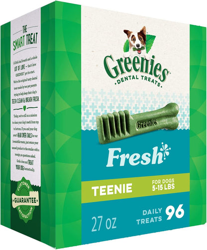 GREENIES Fresh Natural Dental Dog Treats, 27oz Pack