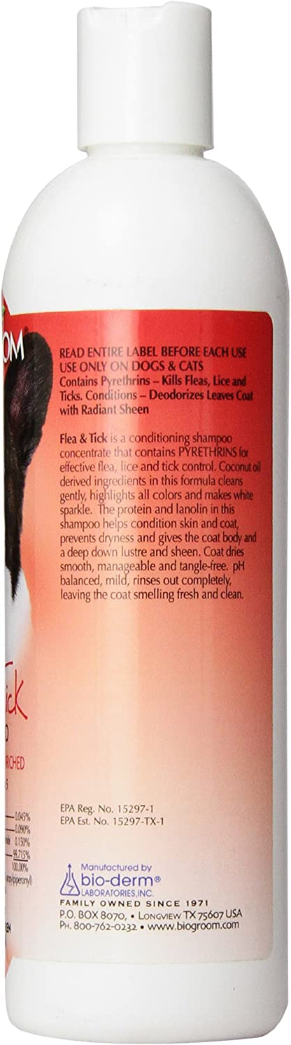 Bio-groom Flea & Tick Protein-Lanolin Enriched Dog/Cat Conditioning Shampoo, Available in 5 Sizes