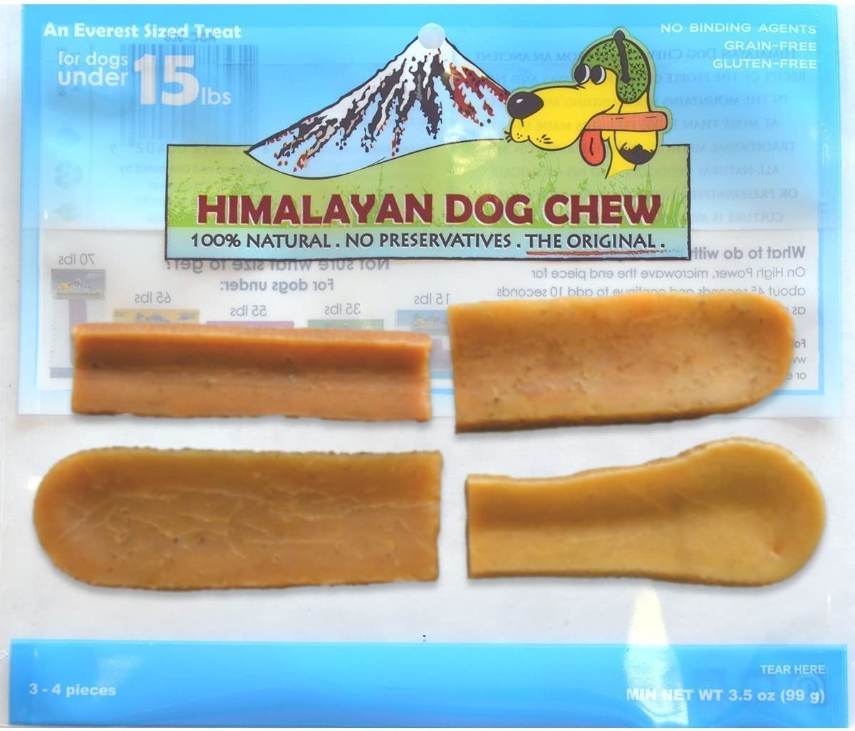 Himalayan Dog Chews 100% Natural, Small, 3.5 Oz., 3-4 Piece