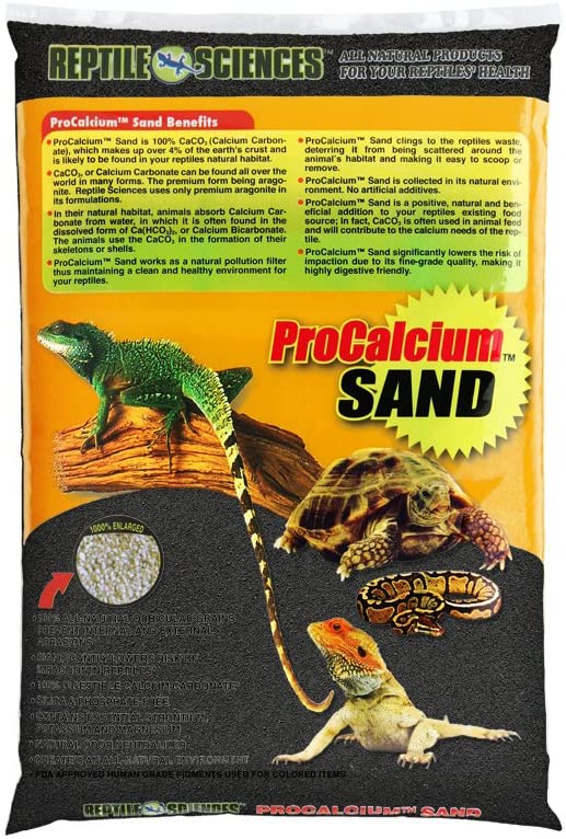 Reptile Sciences Terrarium Sand, 10-Pound, Black
