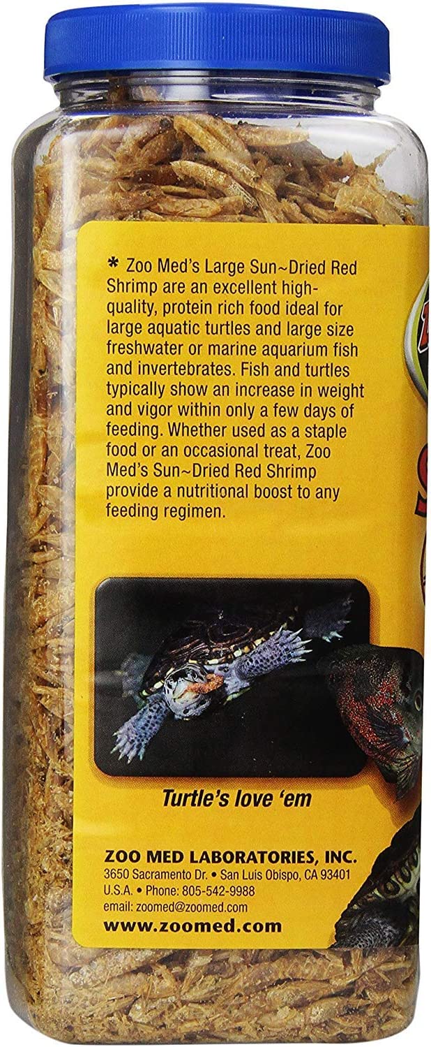 Zoo Med Large Sun-Dried Red Shrimp 5 oz - Pack of 3