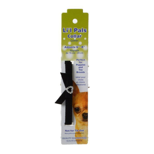 Lil Pals Suede Jewel Collar - Black
