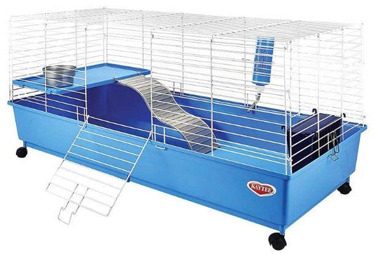 Kaytee My First Home Deluxe Rabbit 2-Level Cage with Wheels