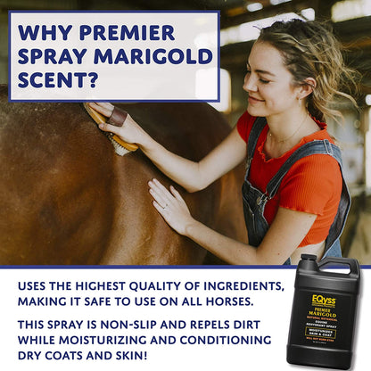 Eqyss Premier Equine Spray Marigold Scent - Moisturizes Skin and Coat