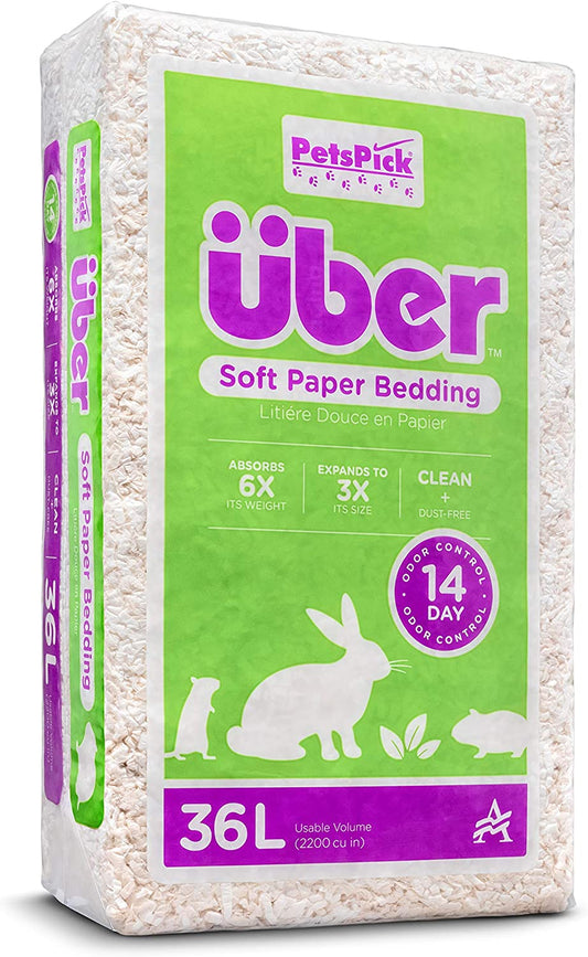 PETSPICK Uber Soft Paper Pet Bedding for Small Animals
