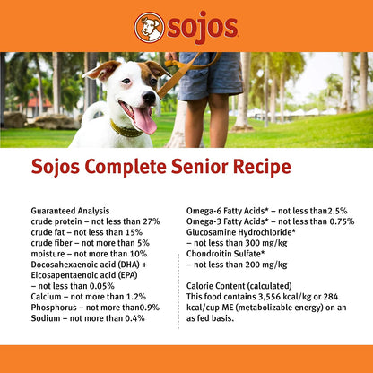 SOJOS Complete Turkey & Salmon Recipe Senior Grain-Free Freeze-Dried Raw Dog Food