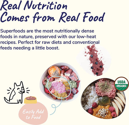 kin+kind Dog Supplement Powder - Cranberry Supplement for Dogs and Cats for Healthy Immunity - Cat & Dog Bladder Support - Natural Formula with Organic Cranberry, Blueberry and Coconut - Made in USA