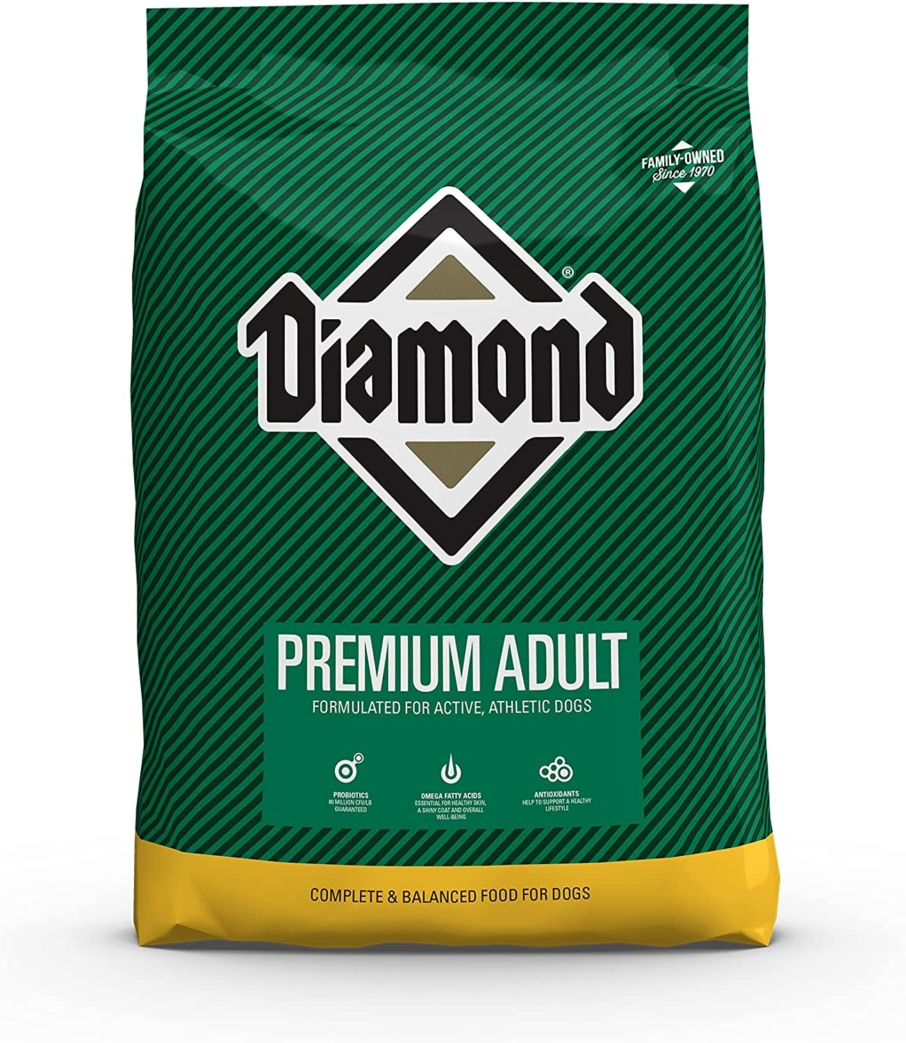 Diamond Adult Dry Dog Food for Active, Moderately Active or Show Dogs Protein, Probiotics and Antioxidants