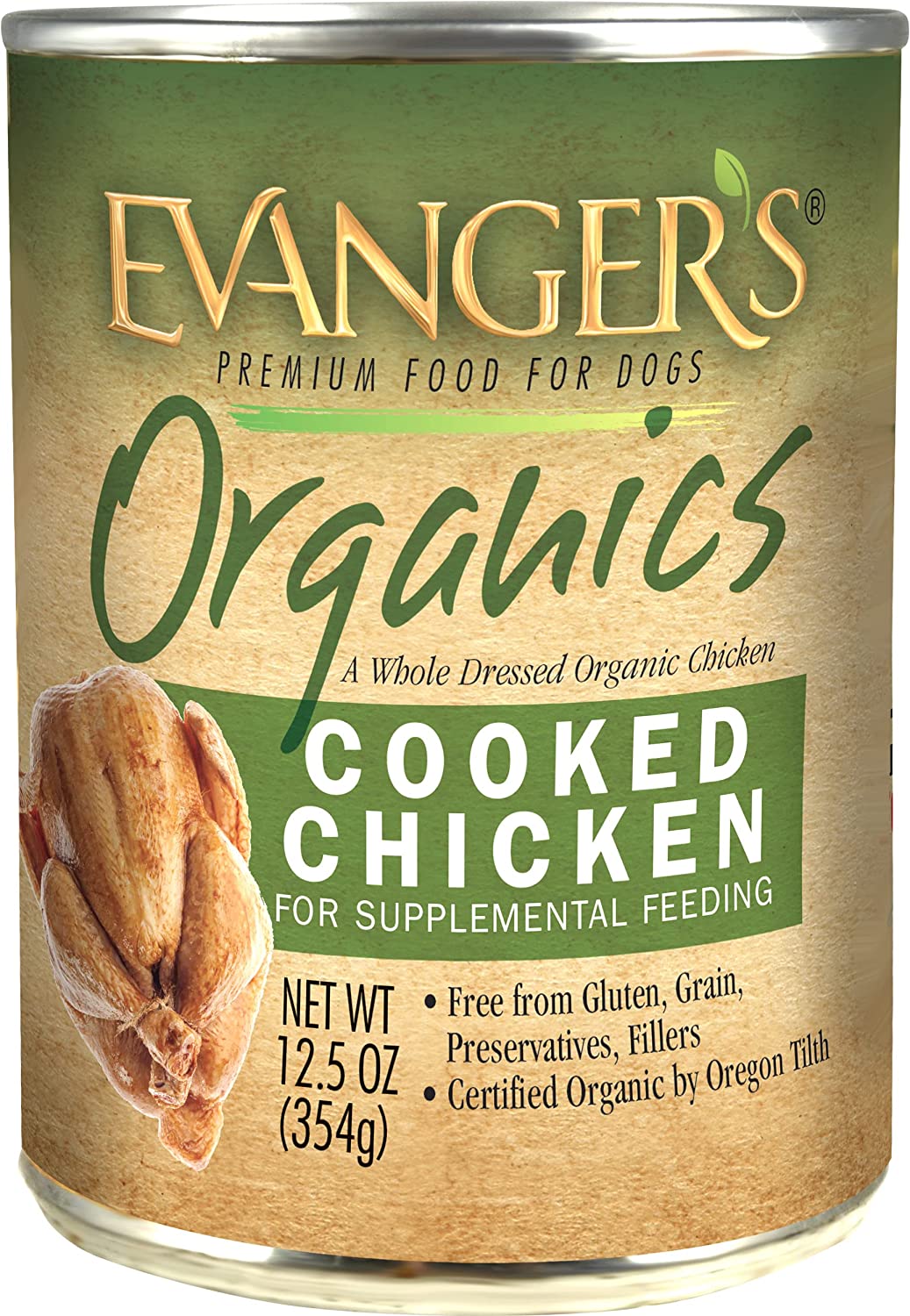 Evanger’s Organics Dinner for Dogs - 12, 12.5 oz cans