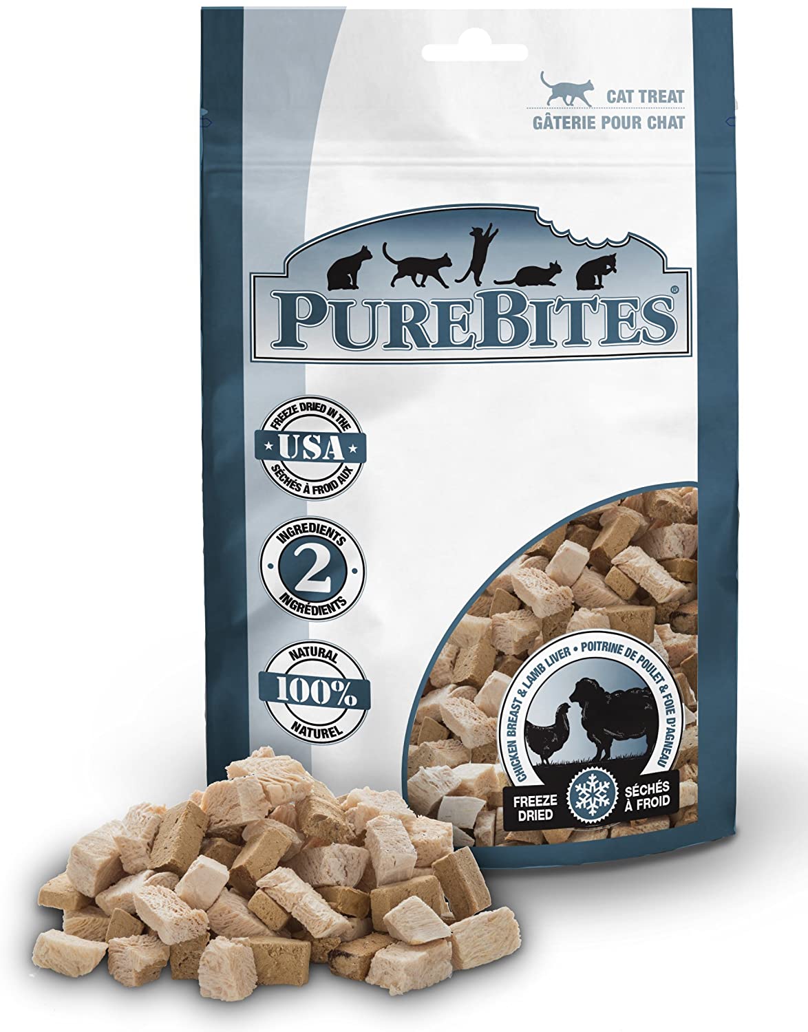 PureBites Freeze Dried RAW Cat Treats, Value Size