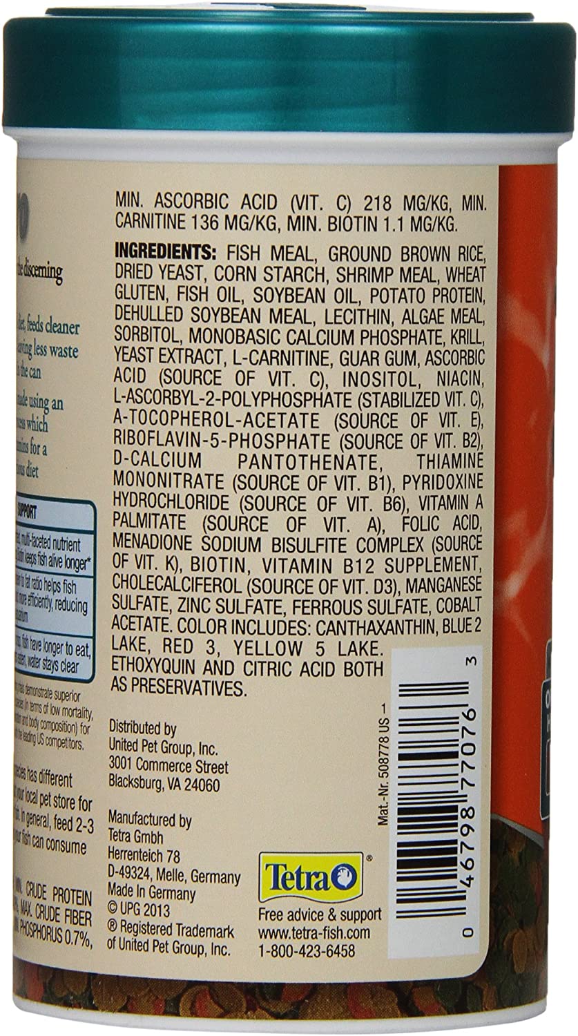 Tetra 77076 TetraPRO Goldfish Crisps for Fishes, 3.03 oz