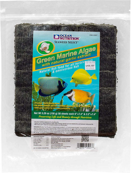 Ocean Nutrition Seaweed Selects Green Marine Algae