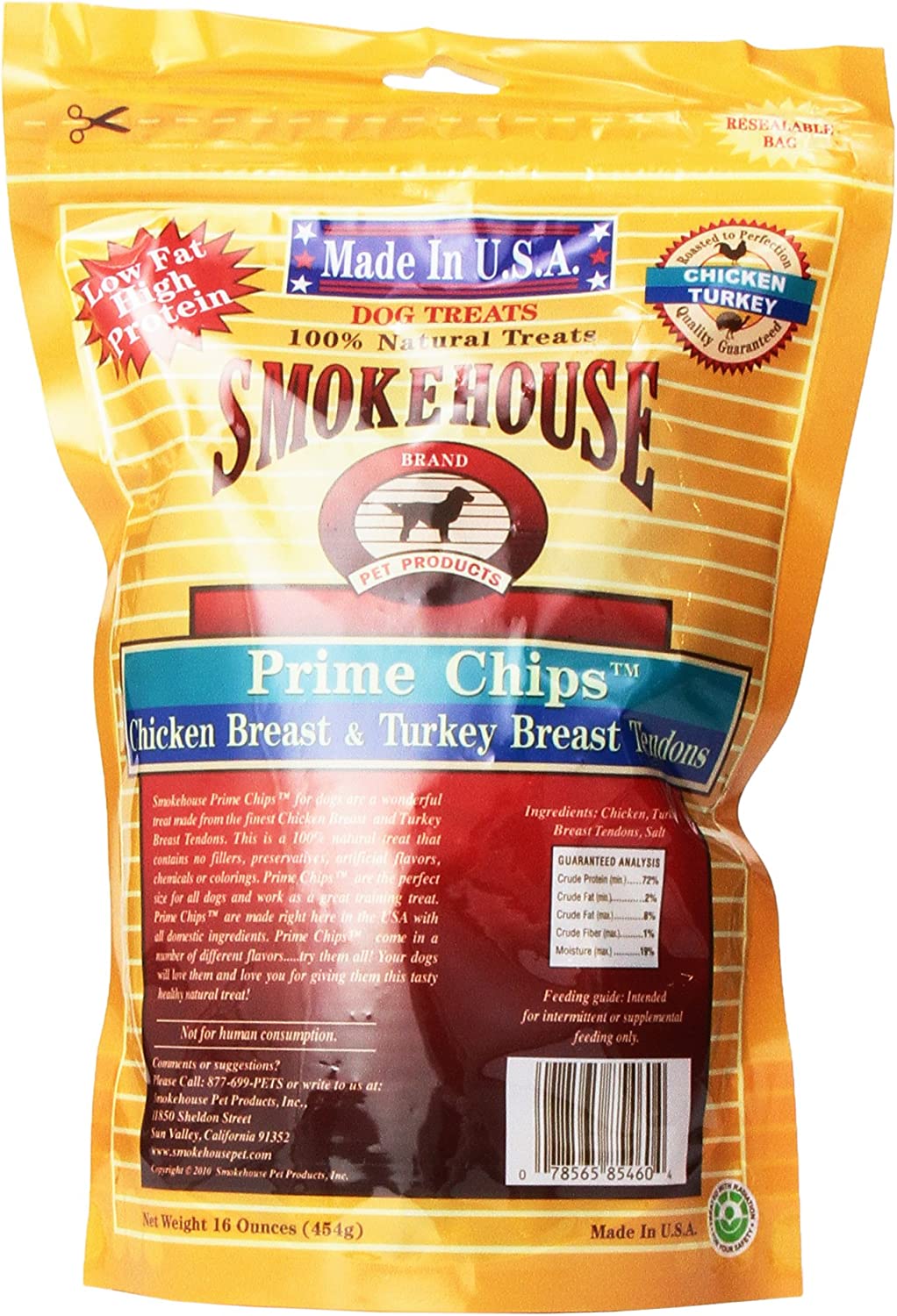 Smokehouse 100-Percent Natural Prime Chips Dog Treats