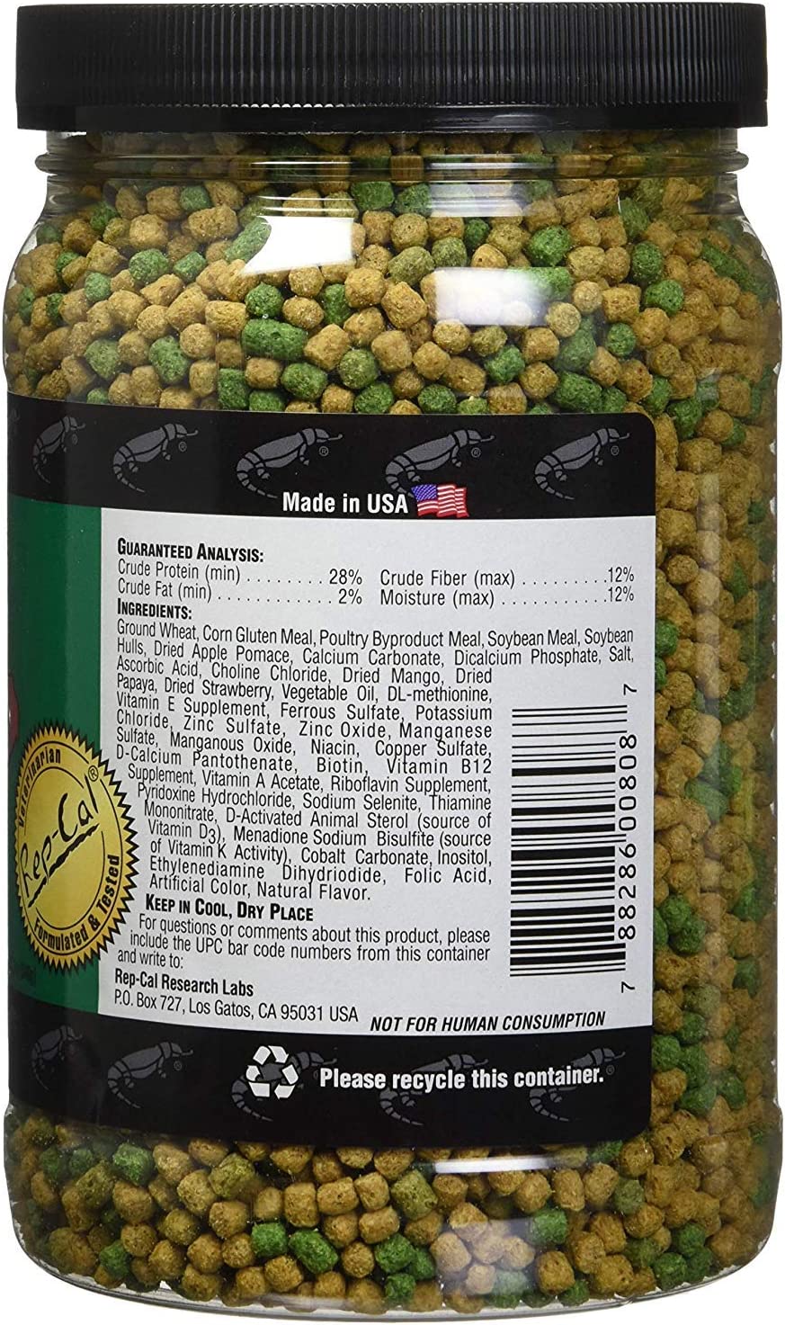 Rep-Cal Maintenance Formula Box Turtle Food Fruit(2 pck / 12 oz each