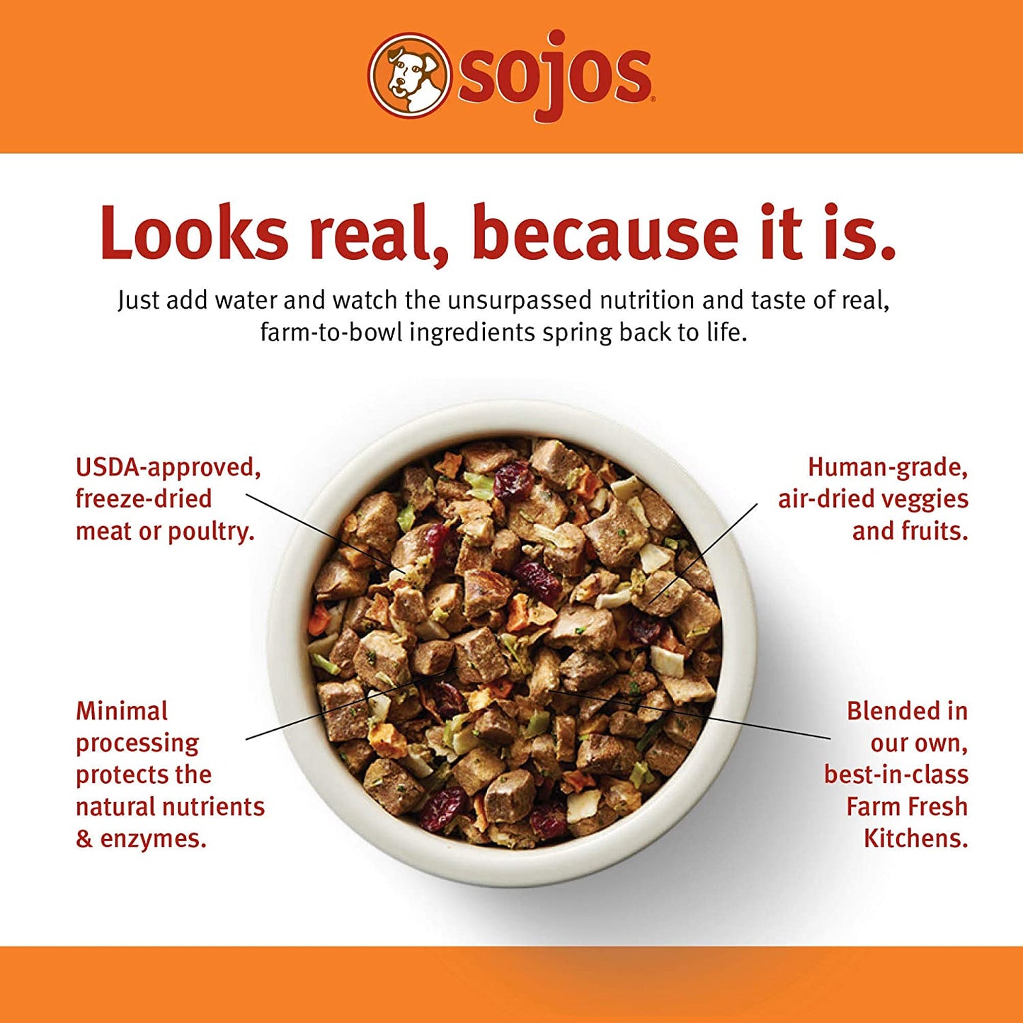 Sojos Complete Natural Freeze-Dried Natural Raw & Dehydrated Grain-Free Dog Food