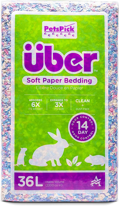 PETSPICK Uber Soft Paper Pet Bedding for Small Animals