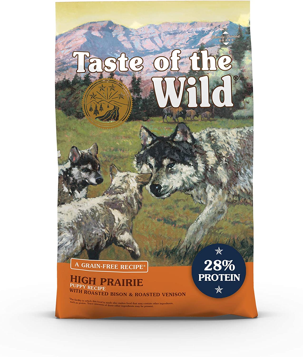 Taste of the Wild Roasted Bison and Venison High Protein Real Meat Recipes Premium Dry Dog Food with Superfoods and Nutrients Like Probiotics, Vitamins and Antioxidants for Adult Dogs or Puppies