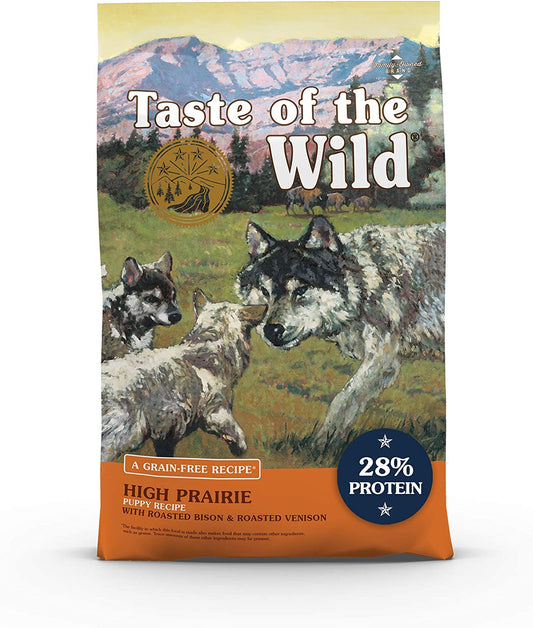 Taste of the Wild Roasted Bison and Venison High Protein Real Meat Recipes Premium Dry Dog Food with Superfoods and Nutrients Like Probiotics, Vitamins and Antioxidants for Adult Dogs or Puppies