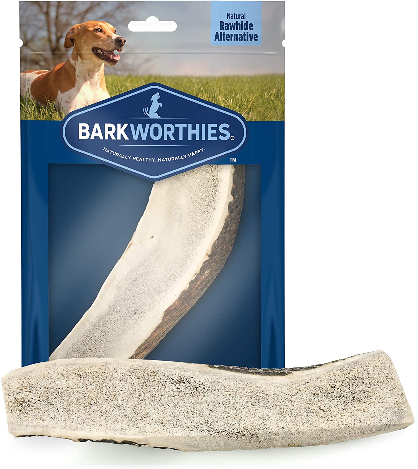 Barkworthies Hand Selected, Naturally Shed Split & Whole Elk Antlers - Premium Long Lasting, Odor Free Dog Chews for All Dog Sizes and Breeds - No Chemical Treatments, No Added Preservatives