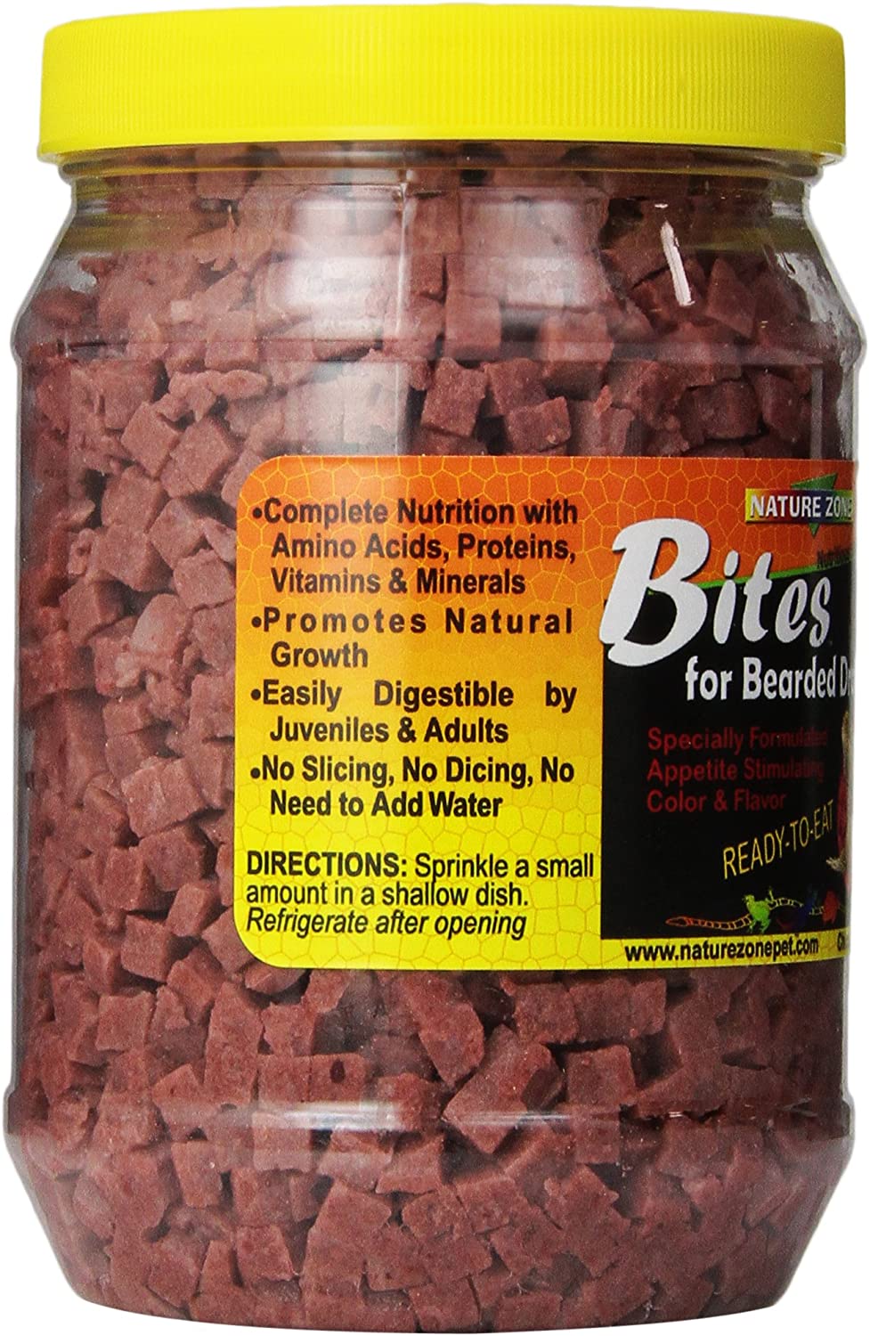 Nature Zone Bites For Bearded Dragons, Soft Moist Food, 24-Ounce