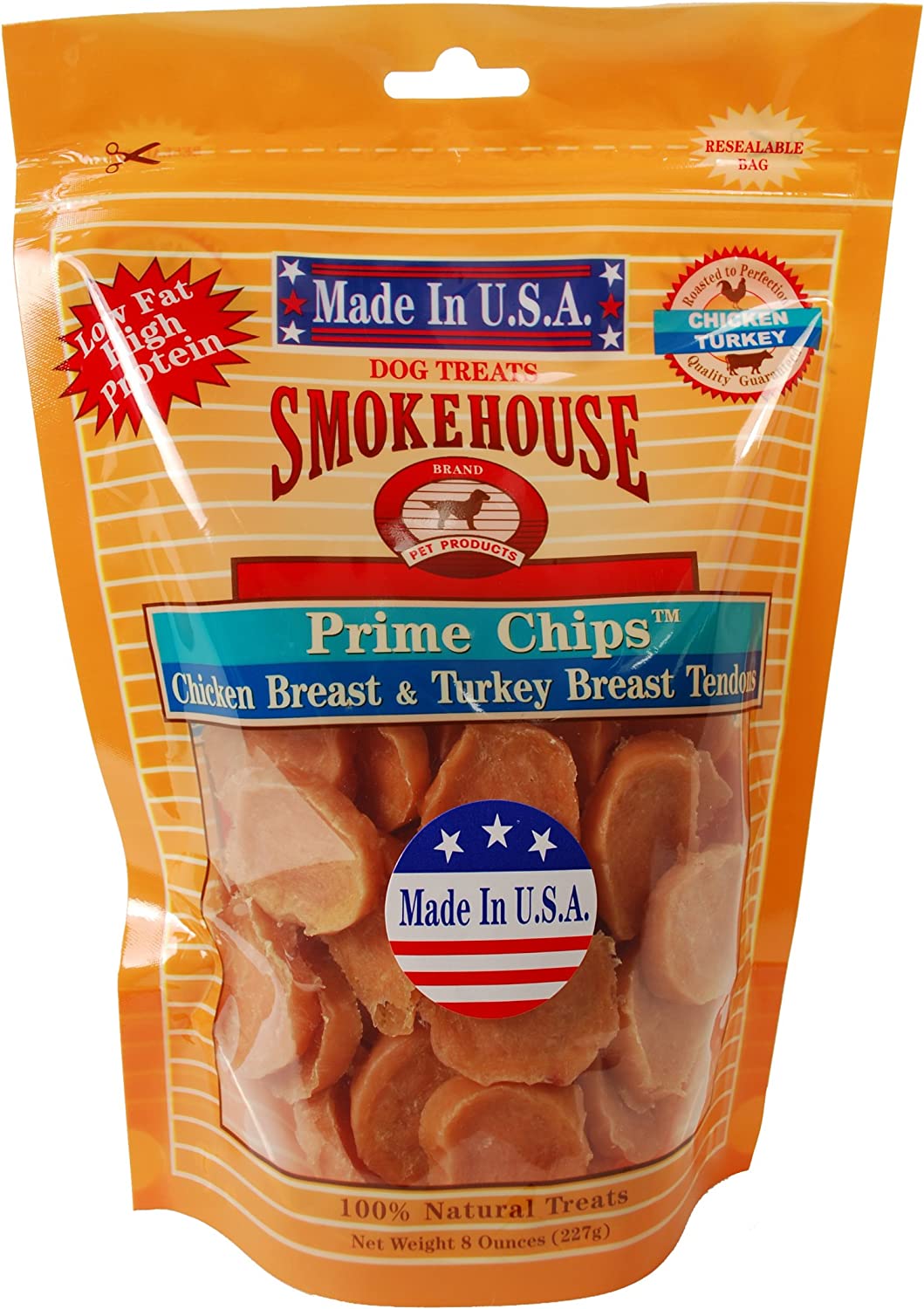 Smokehouse 100-Percent Natural Prime Chips Dog Treats