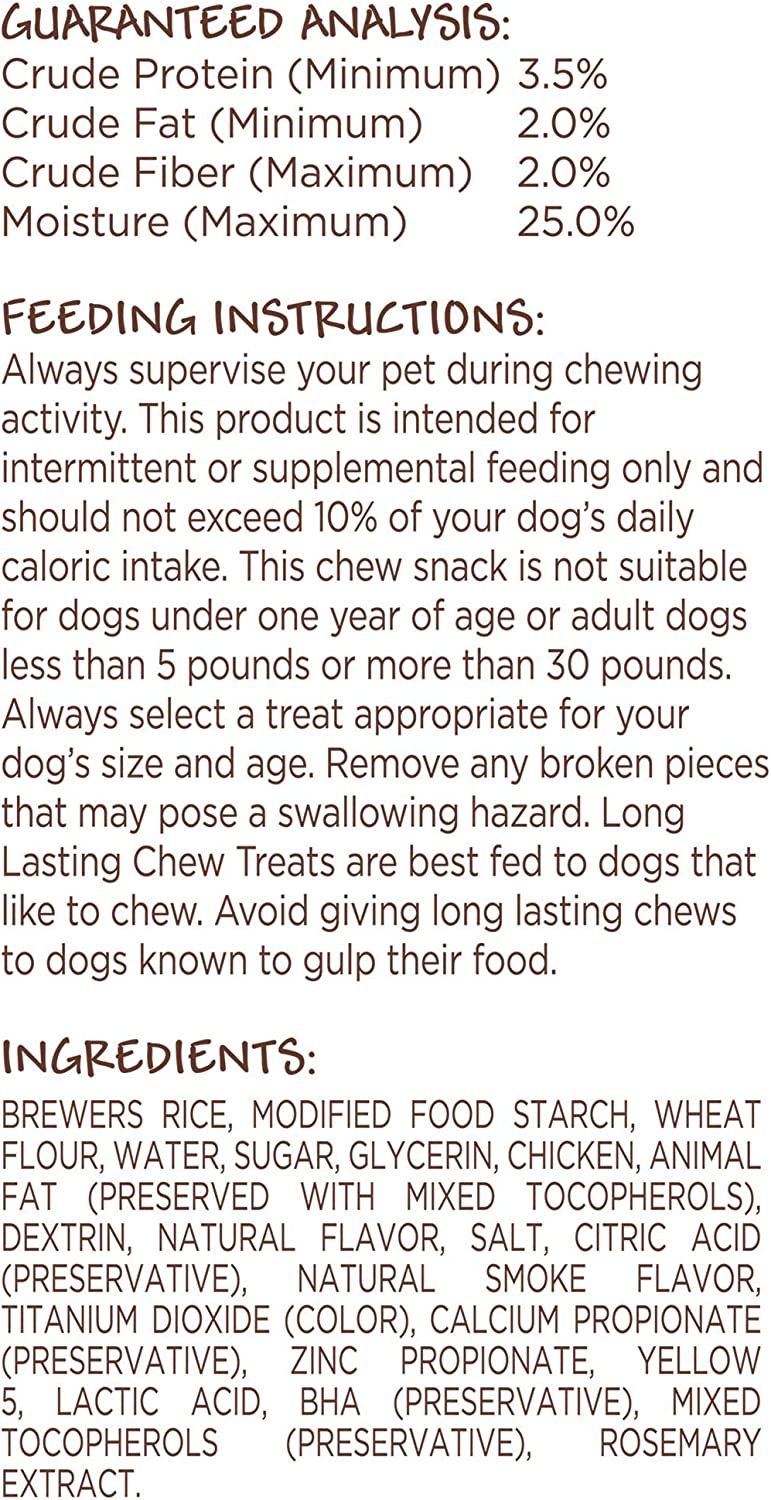 Milk-Bone Wonder Bones Long Lasting Dog Treats, Made with Real Meat, Easy to Digest