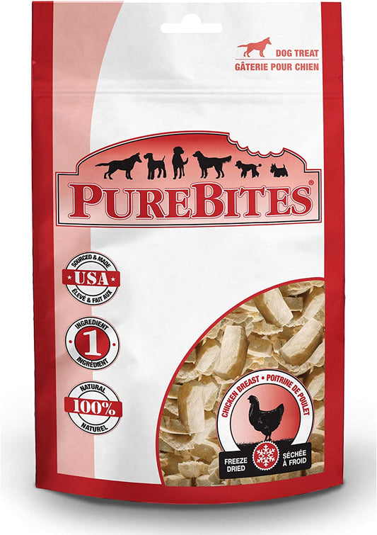 PureBites RAW Freeze Chicken Breast Dog Treats, Made in USA