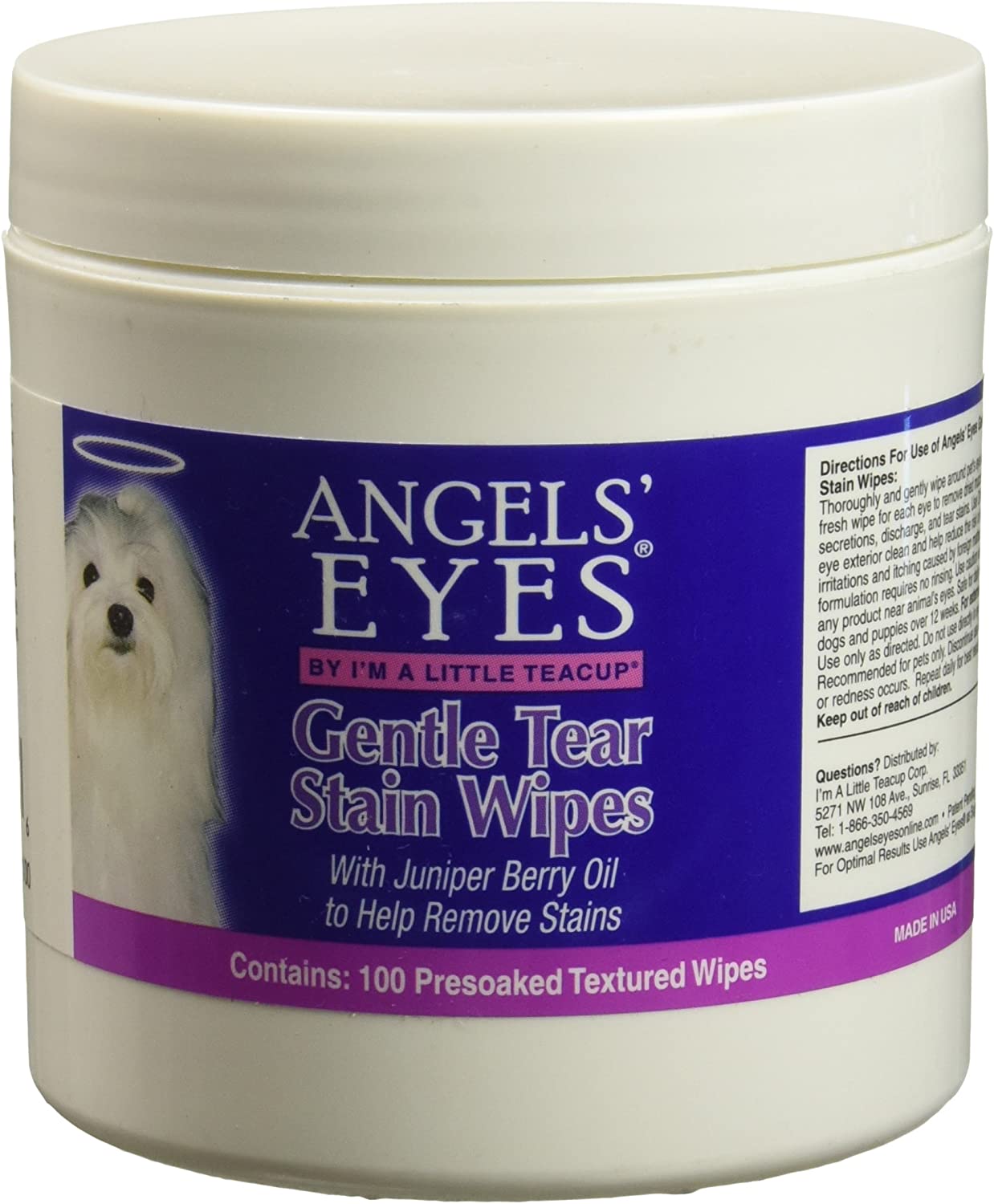 Angels' Eyes Gentle Tear 100 ct Presoaked Textured Stain Wipes