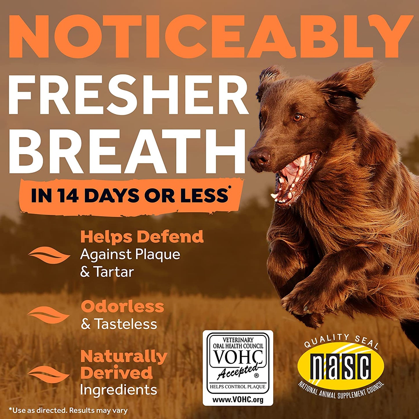 TropiClean Fresh Breath Dog Dental Water Additive - Dog Breath Freshener For Skin & Coat Support, 33.8 Ounce