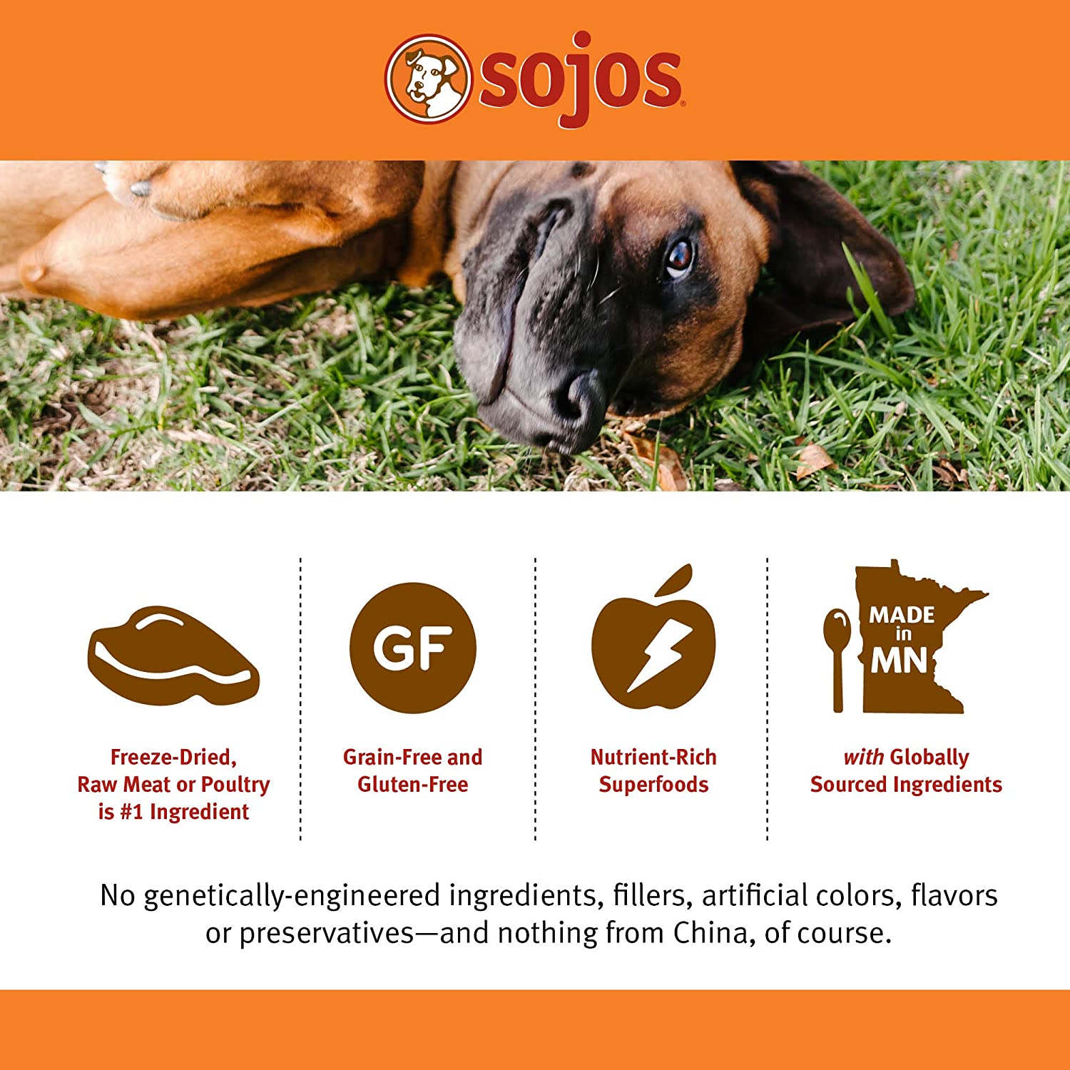 Sojos Complete Turkey Recipe Adult Grain-Free Freeze-Dried Raw Dog Food, 7 Pound Bag