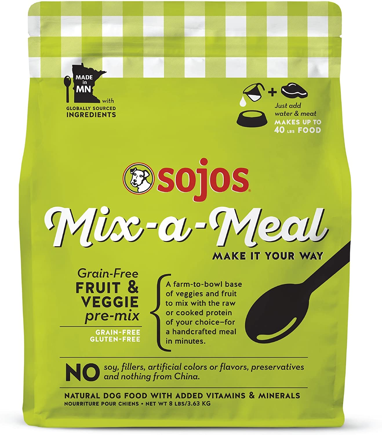 Sojos Mix-A-Meal Pre-Mix Natural Dehydrated Dog Food