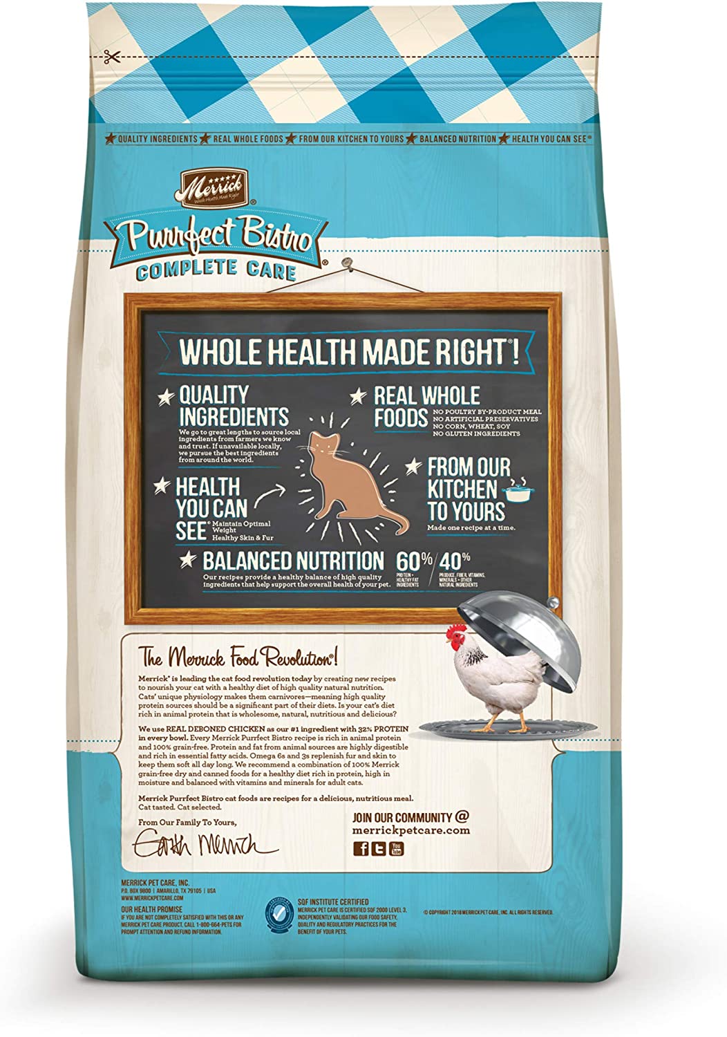 Merrick Purrfect Bistro Grain Free Complete Care Dry Cat Food