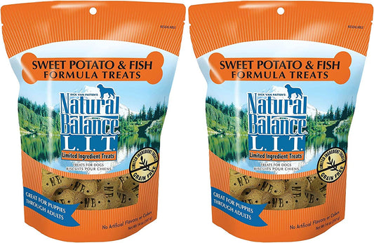 Natural Balance L.I.T. Sweet Potato and Fish Formula Dog Treats 28 ounce (2-pack 14 ounce each)