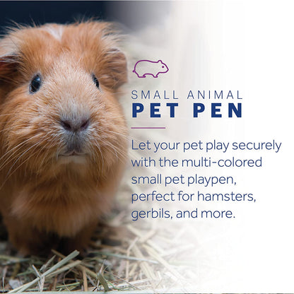 Prevue Pet Products Multi-Color Small Pet Playpen 40090,13x35.87x8.67 inch