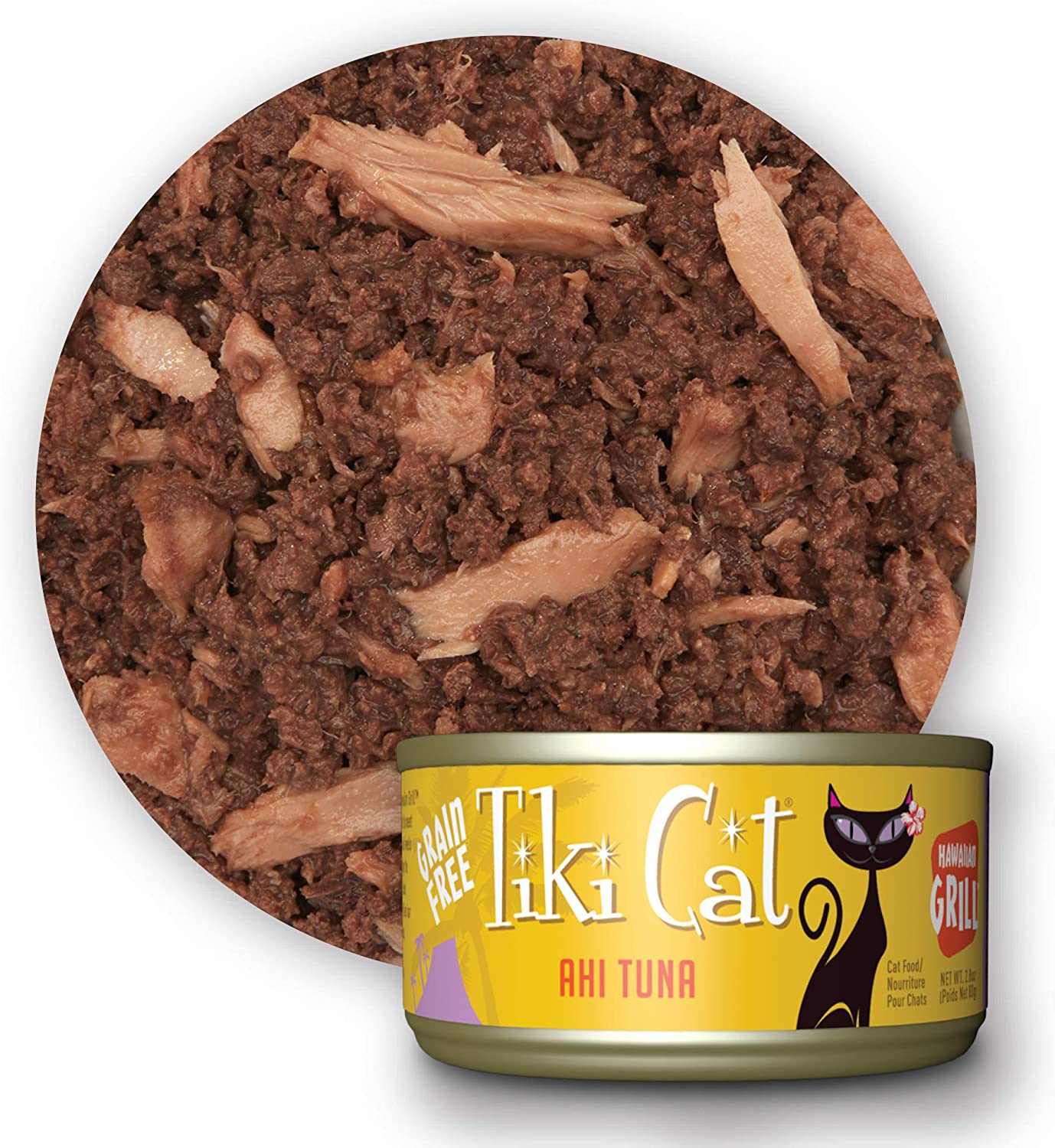 Tiki Cat Grill Grain-Free, Low-Carbohydrate Wet Food with Whole Seafood in Broth for Adult Cats & Kittens