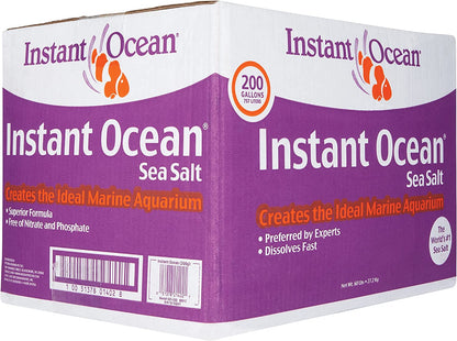 Instant Ocean Sea Salt for Marine Fish Tank Aquariums, Nitrate & Phosphate-Free