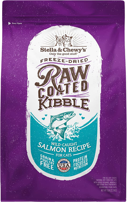 Stella & Chewy’s Raw Coated Premium Kibble Cat Food – Grain Free, Protein Rich Meals, Dry Food for Cats & Kittens