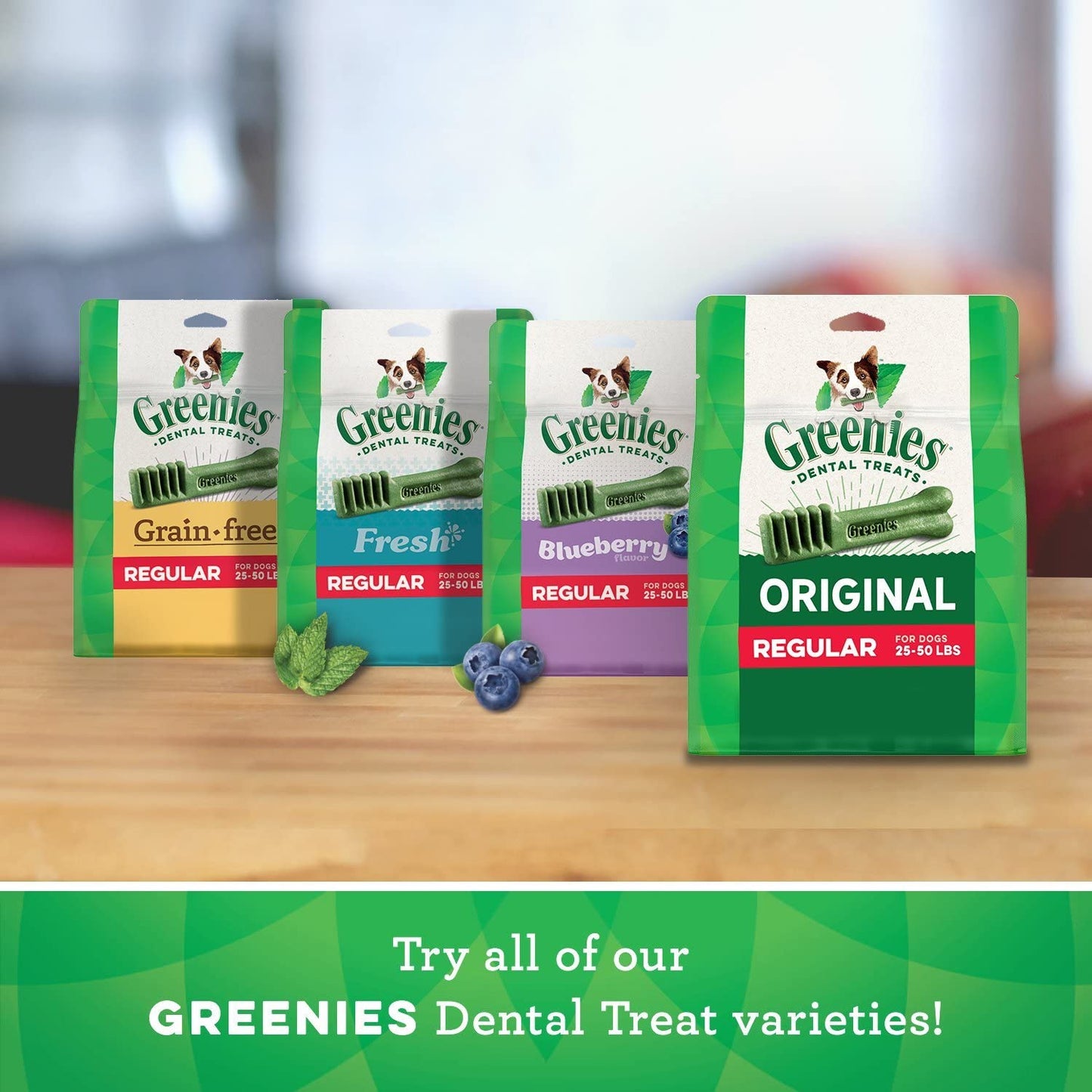 GREENIES Fresh Natural Dental Dog Treats, 27oz Pack