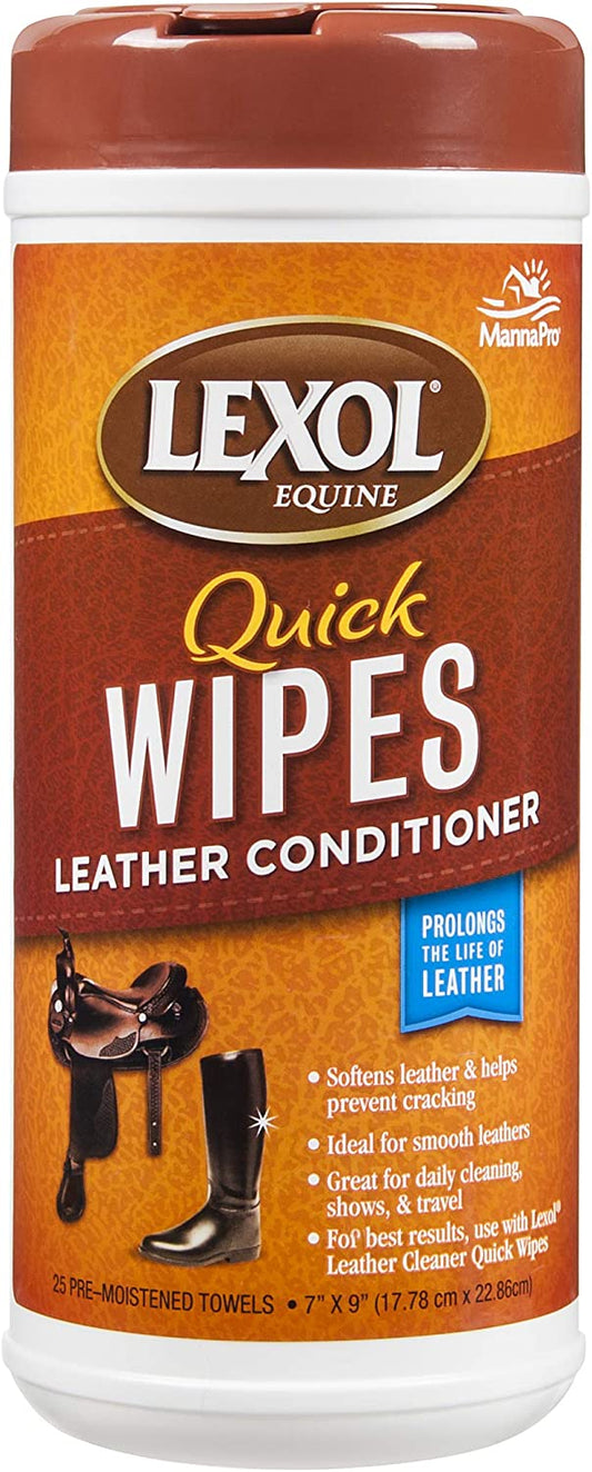 Leather Conditioner Quick Wipes - 25 Wipes