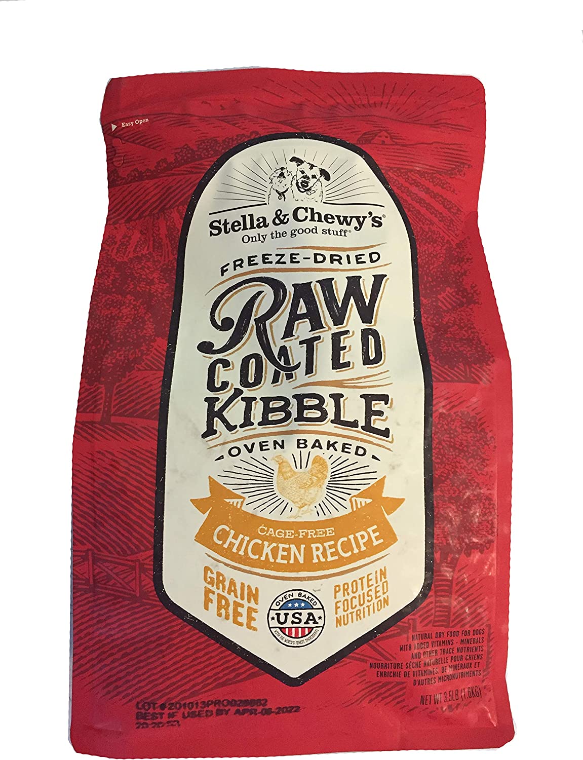 Stella & Chewy'S Raw Coated Chicken 3.5Lb Dry Dog Food