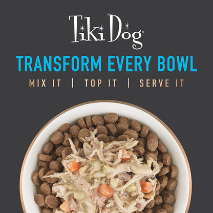 Tiki Dog Taste of The World Wet Food Restaurant Inspired Meal, Spanish Paella with Chicken & Shrimp 4 Cups, 3 oz.