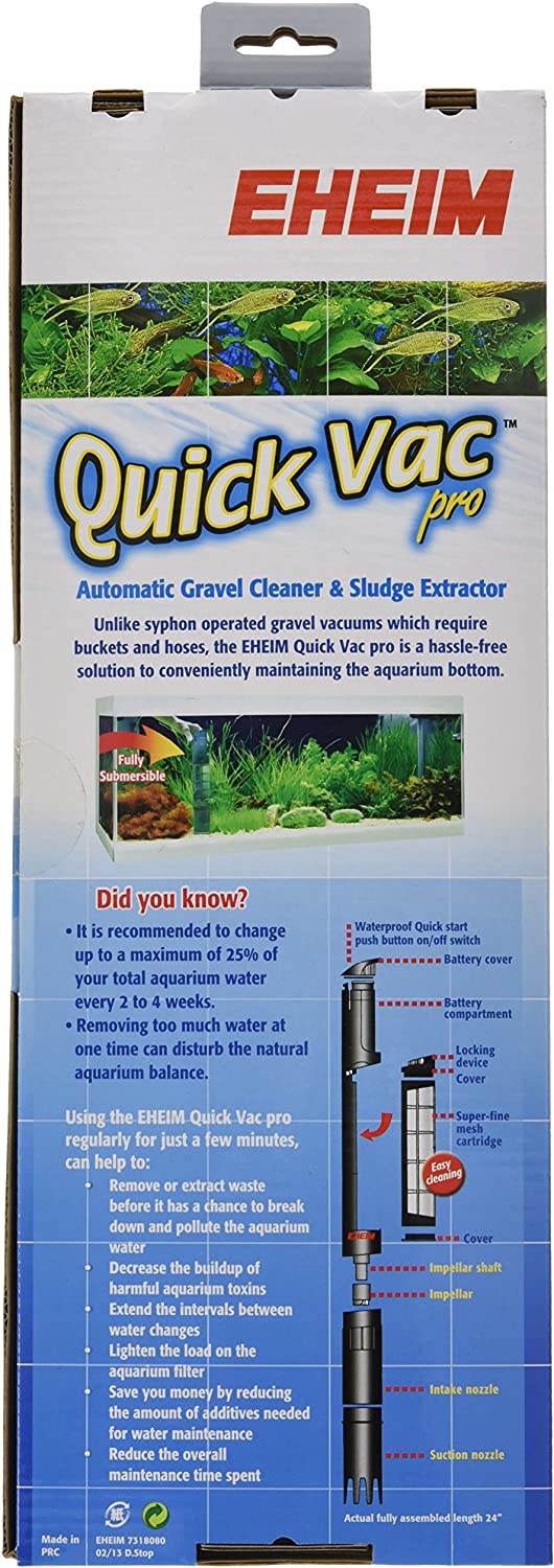 EHEIM Quick Vac Pro Automatic Gravel Cleaner and Sludge Extractor- PetOverstock