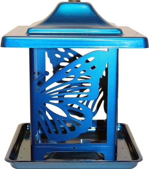 Homestead Monarch Seed Feeder Blue