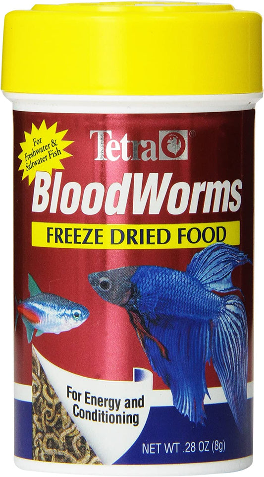 Tetra BloodWorms, Freeze-Dried Food for Freshwater and Saltwater Fish