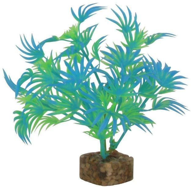 GloFish Plastic Aquarium Plant - Green/Blue
