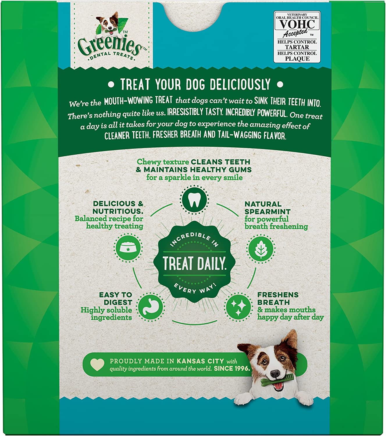 GREENIES Fresh Natural Dental Dog Treats, 27oz Pack