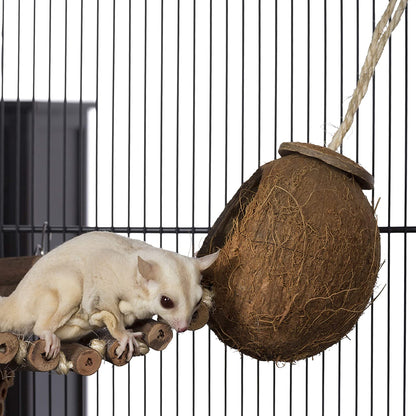 Prevue Hendryx. 62801 Naturals Coco Hideaway with Ladder Bird Toy