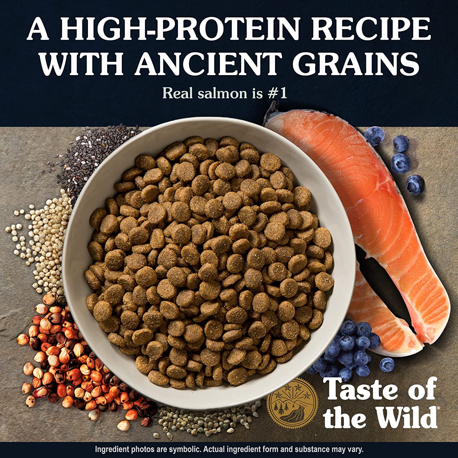 Taste of the Wild Smoked Salmon High Protein Real Fish Recipes Premium Dry Dog Food with Real Salmon, Superfoods and Nutrients Like Probiotics, Vitamins and Antioxidants for Adult Dogs or Puppies