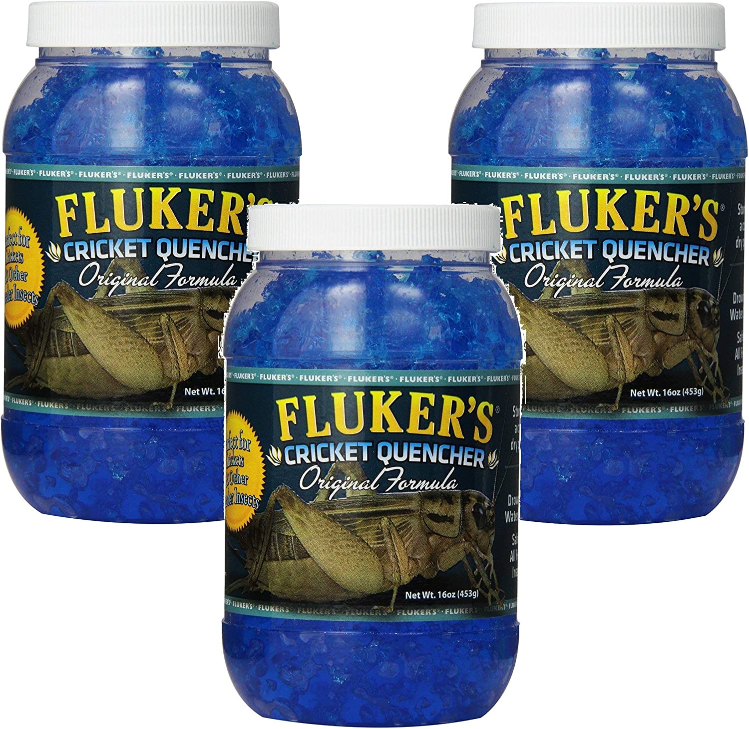 (3 Pack) Fluker's 16-Ounce Cricket Quencher Original Formula