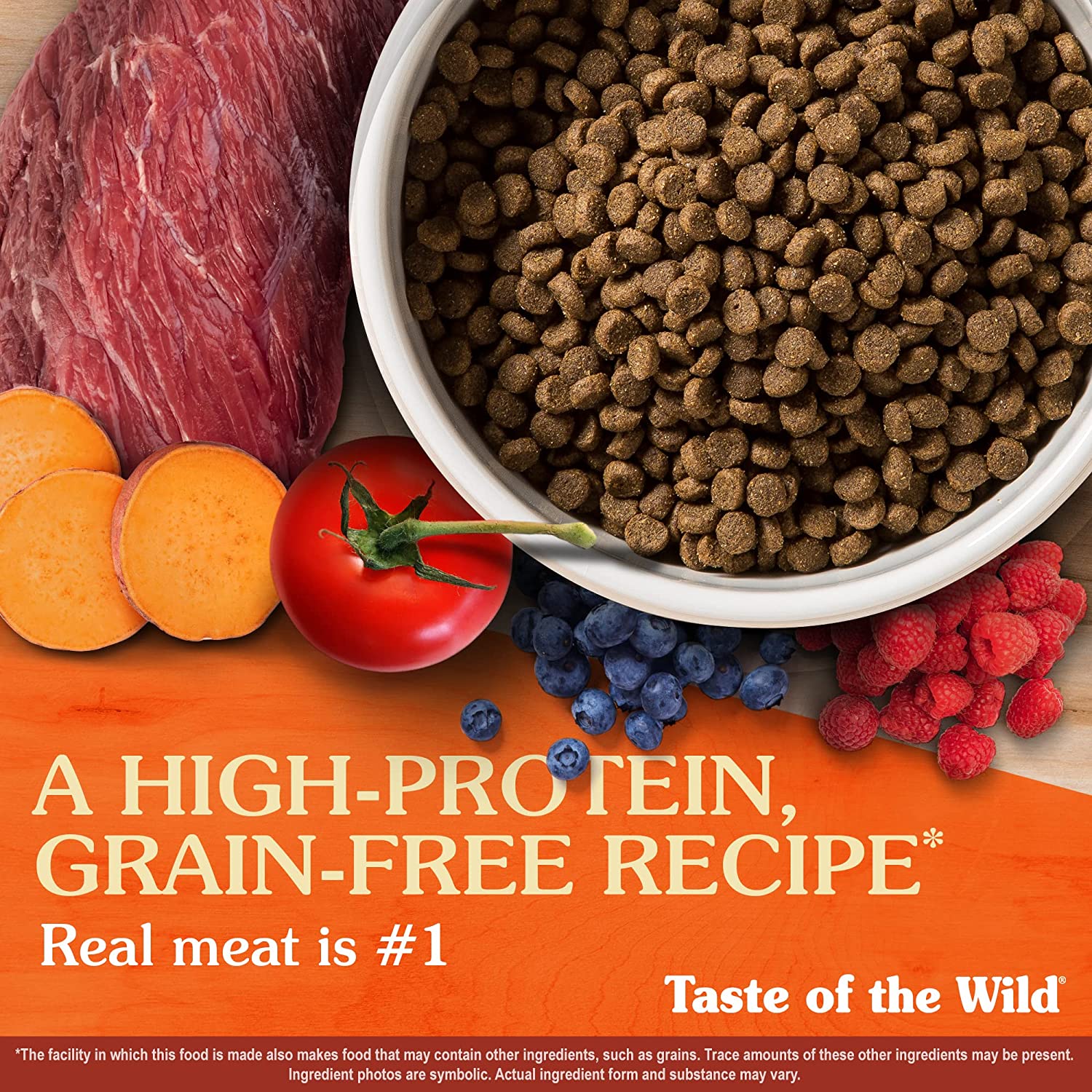 Taste of the Wild Roasted Bison and Venison High Protein Real Meat Recipes Premium Dry Dog Food with Superfoods and Nutrients Like Probiotics, Vitamins and Antioxidants for Adult Dogs or Puppies